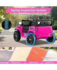 Costway 12V Kids Ride on Truck Car Battery Powered Electric Vehicle with Remote Control