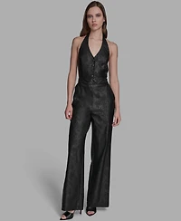 Bcbg Women's 2-Piece Halter Neck Jumpsuit Set