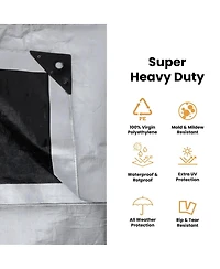 8 oz. Poly Tarpaulin 6x8 Brown