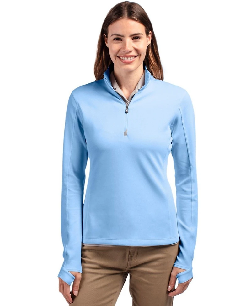 Cutter & Buck Traverse Stretch Quarter Zip Womens Pullover Jacket