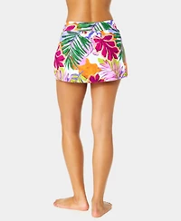 Anne Cole Women's Printed Tulip Drape Swim Skirt