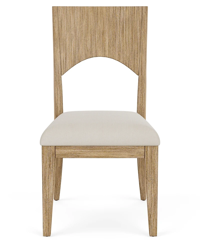 Frandlyn 5pc Dining Set (Round 54" Glass Table + 4 Side Chairs)