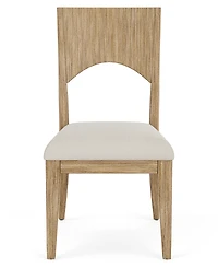 Frandlyn 5pc Dining Set (Round 54" Glass Table + 4 Side Chairs)