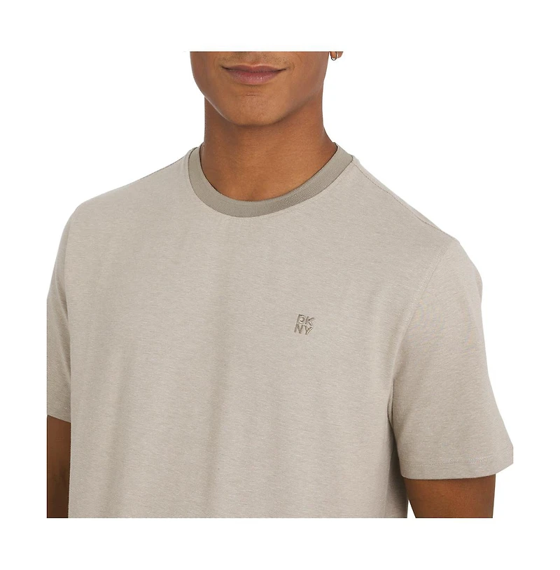 Dkny Men's Metropolis Striped Yarn Dye Jersey Tee
