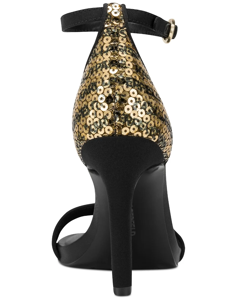 Karl Lagerfeld Paris Kenz Logo Sequin Dress Sandals