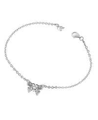 American West Jewelry Sterling Silver Butterfly Anklet, 9 to 11 Inches