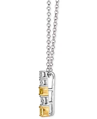 Le Vian Sunny Yellow Diamond (0.38 ct. t.w.) and Vanilla Diamond (0.06 ct. t.w.) Pendant Necklace in 14k Two-Tone Gold