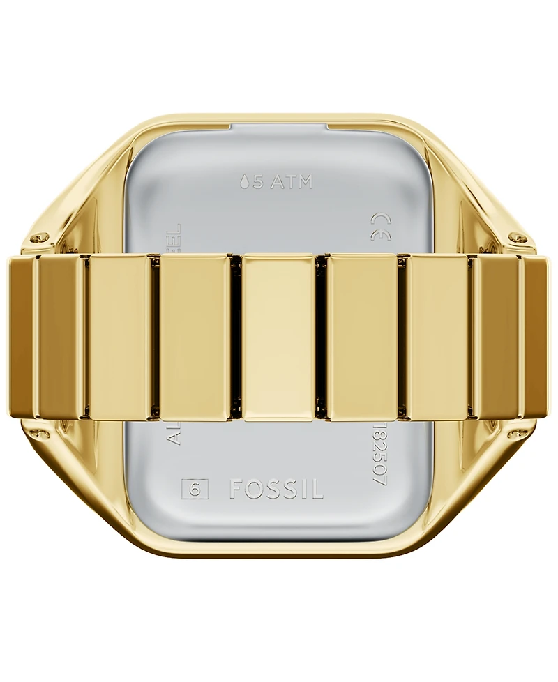 Fossil Women's Raquel Watch Ring Two-Hand Gold-Tone Stainless Steel Watch,14mm