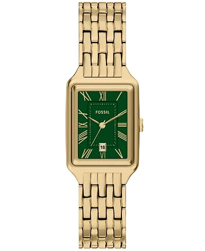 Fossil Women's Raquel Three-Hand Gold-Tone Stainless Steel Watch, 23mm