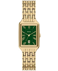 Fossil Women's Raquel Three-Hand Gold-Tone Stainless Steel Watch, 23mm