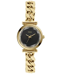 Fossil Women's Carlie Three-Hand Gold-Tone Stainless Steel Watch