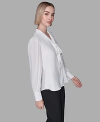 Karl Lagerfeld Paris Women's Long-Sleeve Top