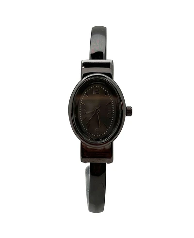 Olivia Pratt Gunmetal Small and Minimalist Every Day Bangle Women Watch