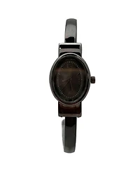 Olivia Pratt Gunmetal Small and Minimalist Every Day Bangle Women Watch