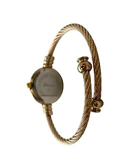 Olivia Pratt Pack #2 3-Pack Fashion Analog Bangle Cuff Wrist Bracelet Wire Bangle Women Watch