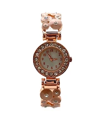 Olivia Pratt Beige Colorful Round Shapes Band Bangle Women Watch