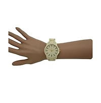 Olivia Pratt Beige Solid Color Large Face Women Watch