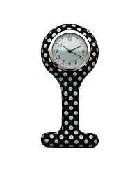 Olivia Pratt Polka Dots Printed Silicone Fob Nurse Watch