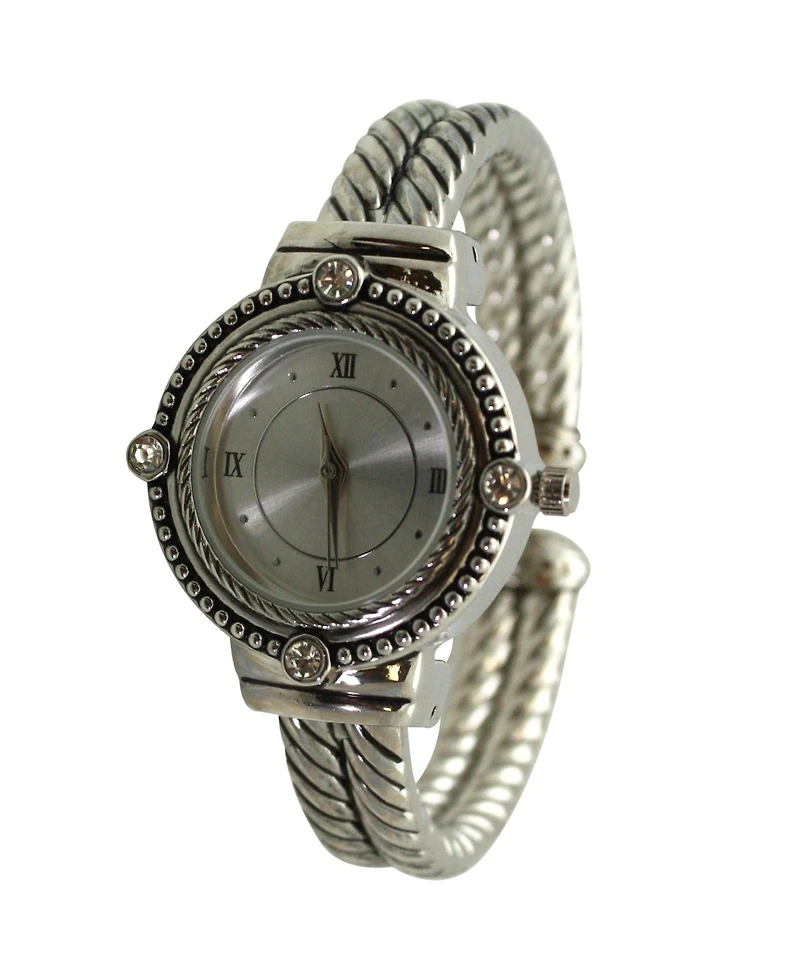 Silver Elegant Classy Roman Numerals and Details Women Watch