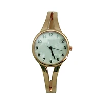 Olivia Pratt Rose Gold Olivia Pratt Slim Small Numbers Dial Metal Bangle Watch