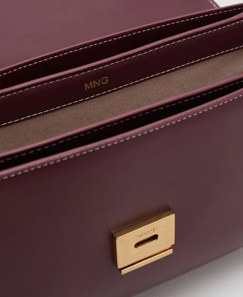Mango Women's Flap Crossbody Bag