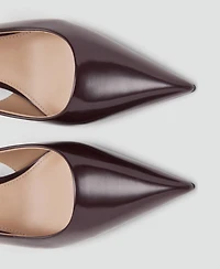 Mango Women's Kitten-Heel Patent Leather Shoes