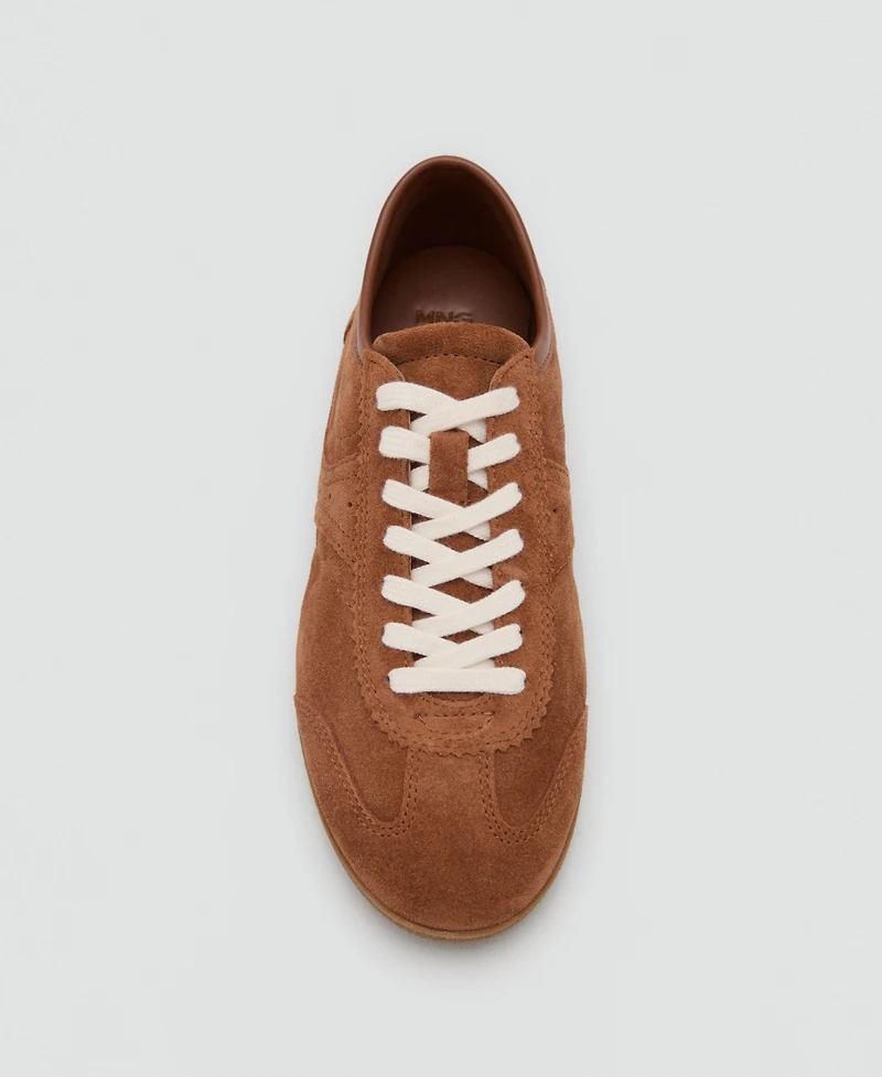 Mango Women's Suede Sneakers