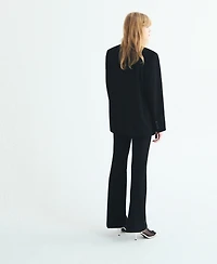 Mango Women's Mid-Rise Flare Pants