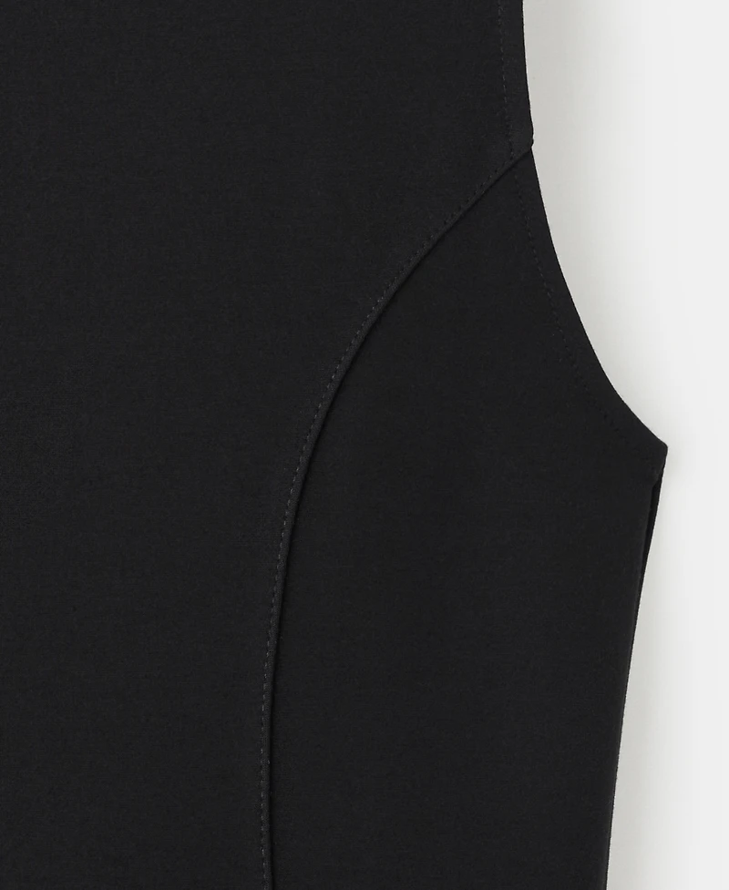 Mango Women's Stitching Detail Midi-Dress