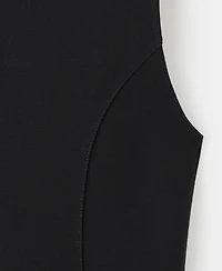 Mango Women's Stitching Detail Midi-Dress