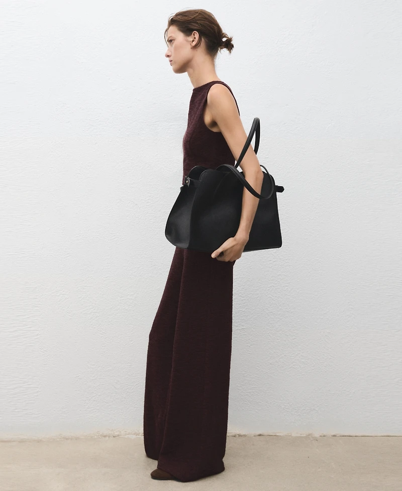 Mango Women's Marl Belted Jumpsuit