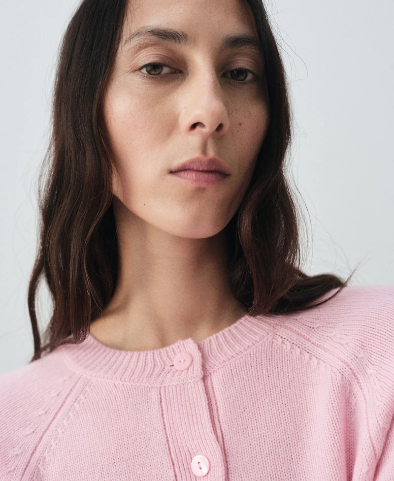 Mango Women's Chunky Knit Wool-Blend Cardigan