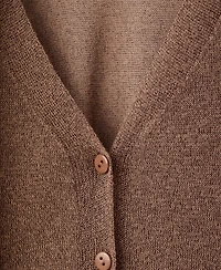 Mango Women's Foulard Fine-Knit Cardigan