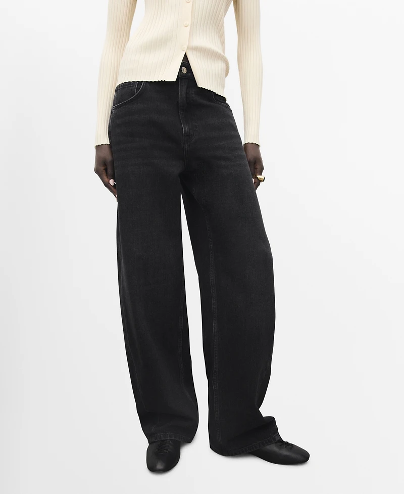 Mango Women's Mid-Rise Balloon Jeans