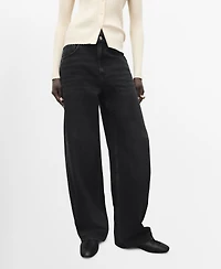 Mango Women's Mid-Rise Balloon Jeans