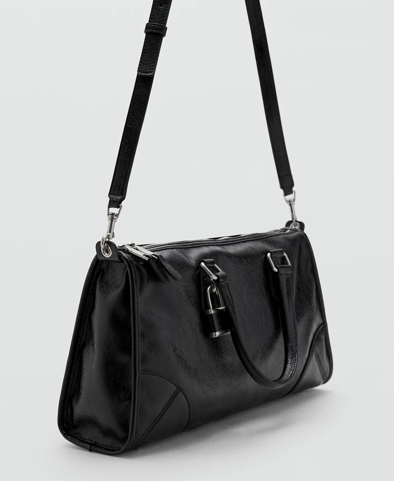 Mango Women's Rectangular Handles Handbag