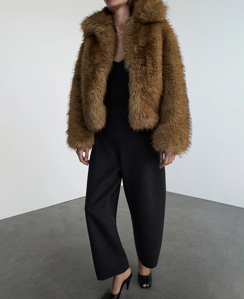 Mango Women's Wool Balloon Pants