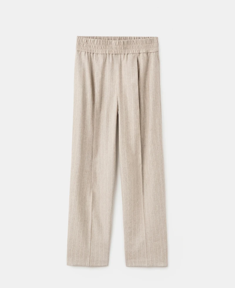 Mango Women's Pinstripe Wool Suit Pants