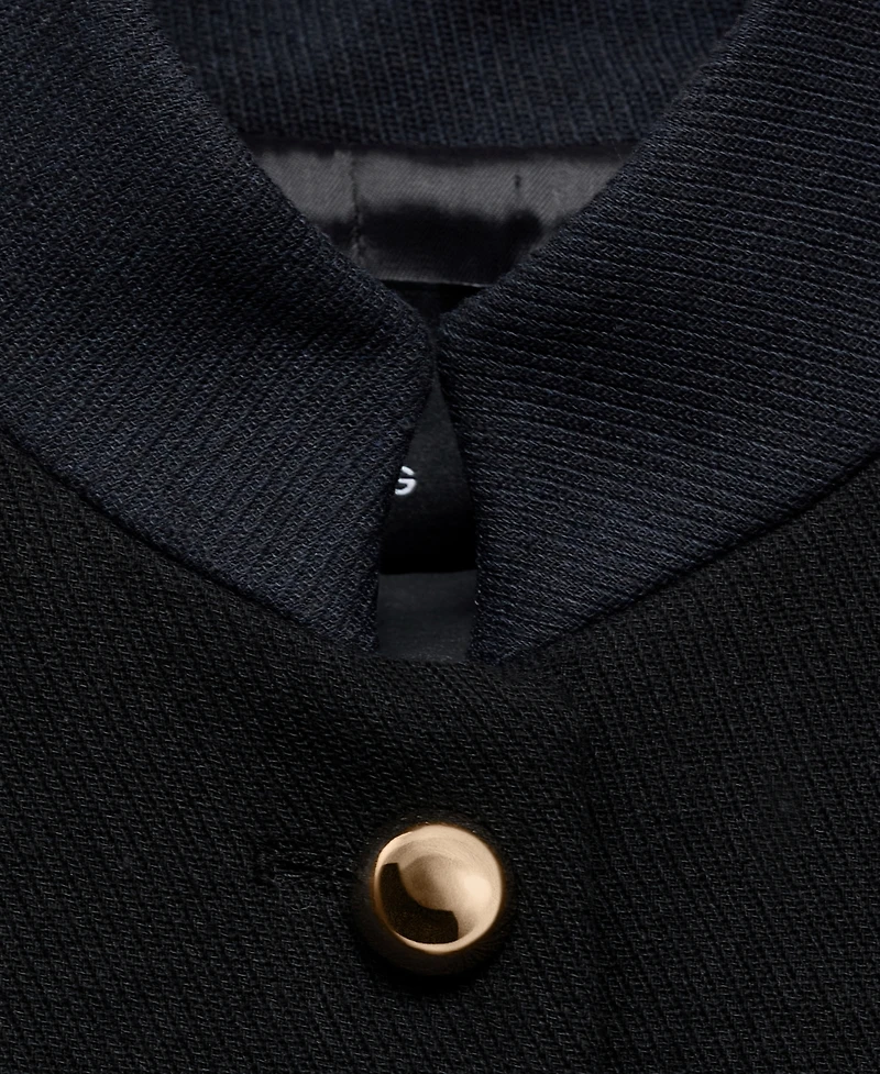 Mango Women's Band Collar Fitted Jacket