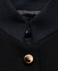 Mango Women's Band Collar Fitted Jacket