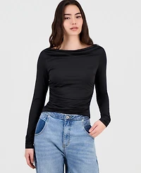 Bar Iii Women's Boat-Neck Jersey Top, Macy's Exclusive