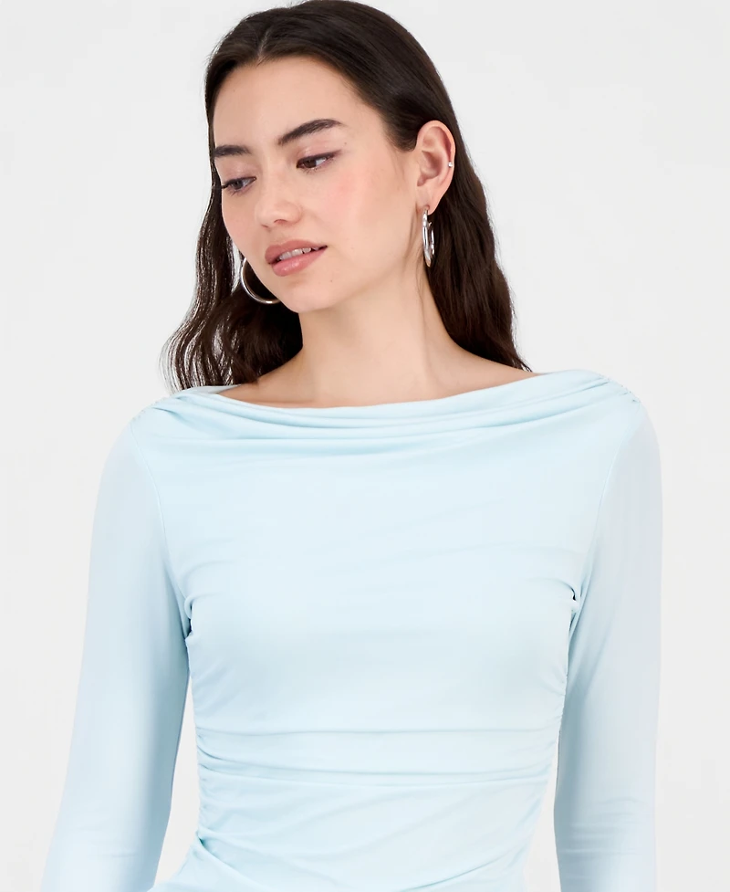 Bar Iii Women's Boat-Neck Jersey Top, Macy's Exclusive