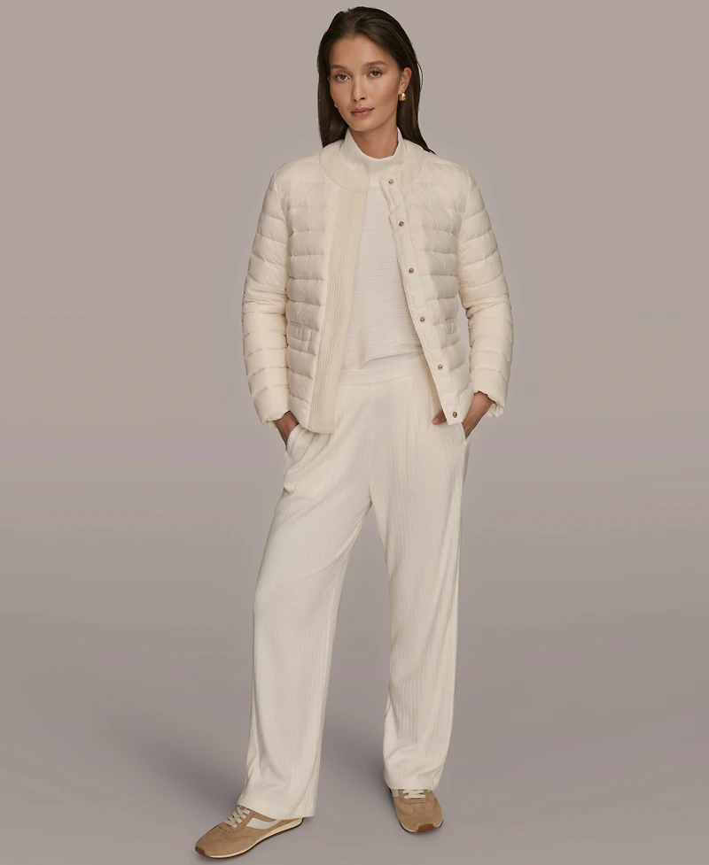 Donna Karan Weekend Women's Collared Puffer Jacket