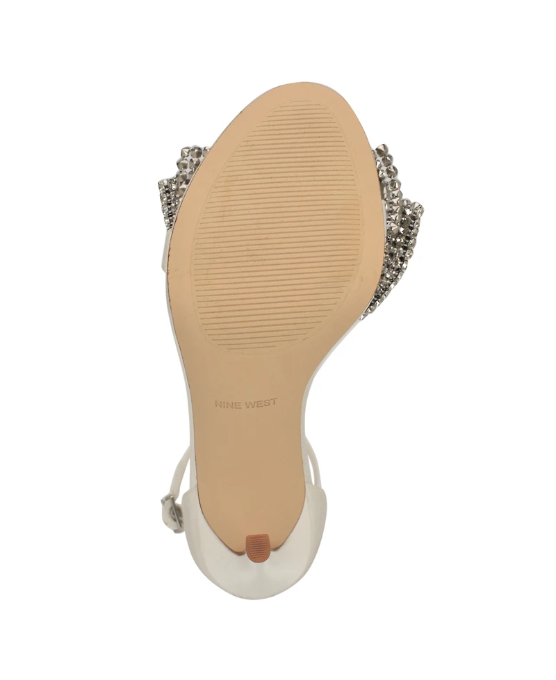 Nine West Women's Tansie Bridal High Stiletto Dress Sandals