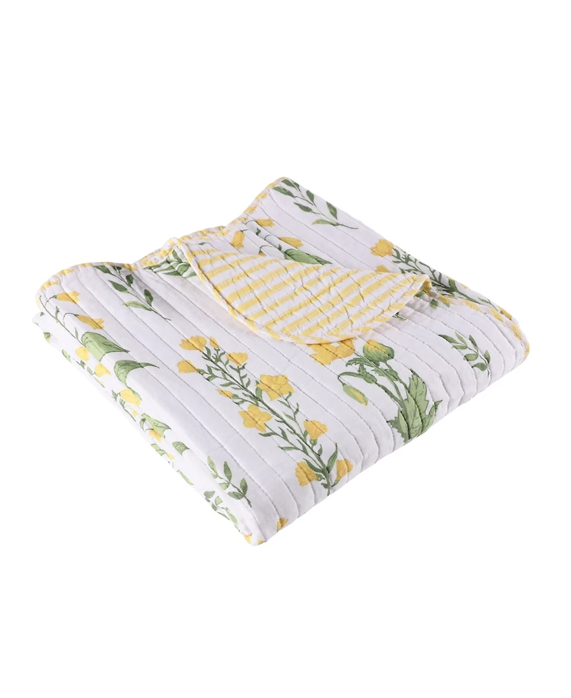Levtex Daffodil Reversible Quilted Throw, 50" x 60"