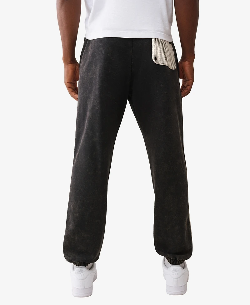 True Religion Men's Inset Detail Jogger Pants