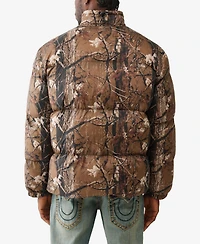 True Religion Men's Camo Printed Puffer Jacket