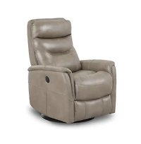 Parker Living Single Piece 90% Polyester, 10% Pu Gemini - Linen Power Swivel Glider Recliner