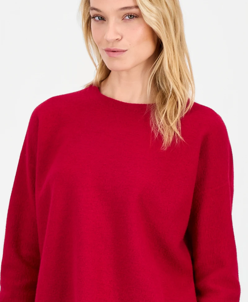 Eileen Fisher Women's Wool Long-Sleeve Crewneck Sweater