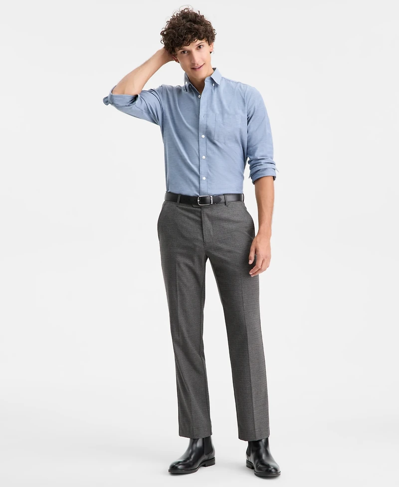 Club Room Men's Flat-Front Straight-Fit Dress Pants, Macy's Exclusive